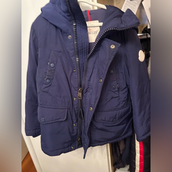 Moncler sz 5A blue warm down jacket. - Picture 2 of 10